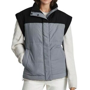 Everlane primaloft oversized boxy fit colour block vest XS excellent condition